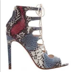 Zara snake skin heels
